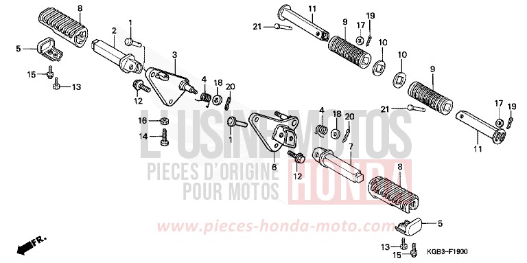 STEP for Shadow VT125C CANDY GLORY RED-U (R101) from 2000